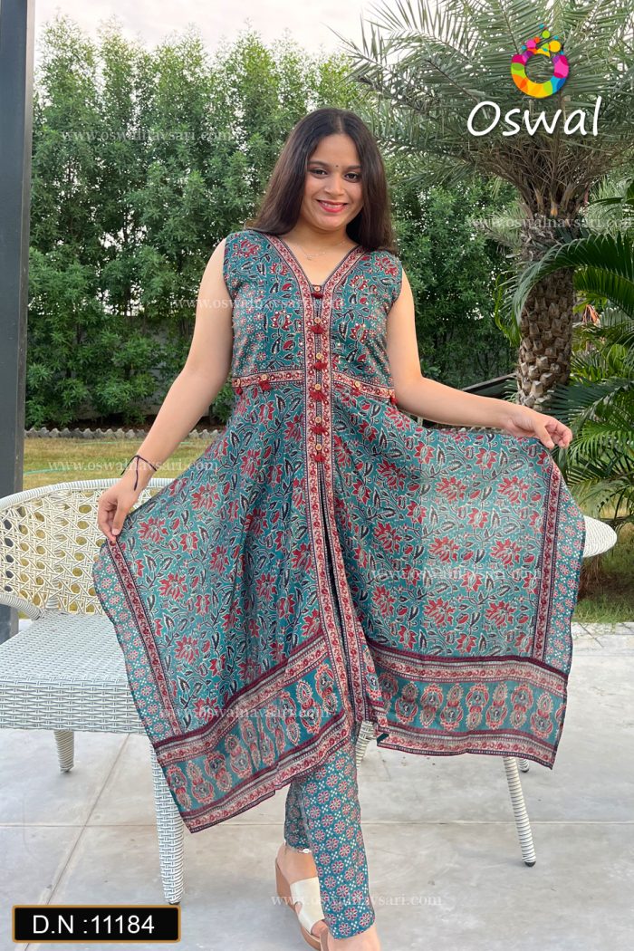 D.N.: 11184 Co-ord-sets - Oswal Navsari view 2