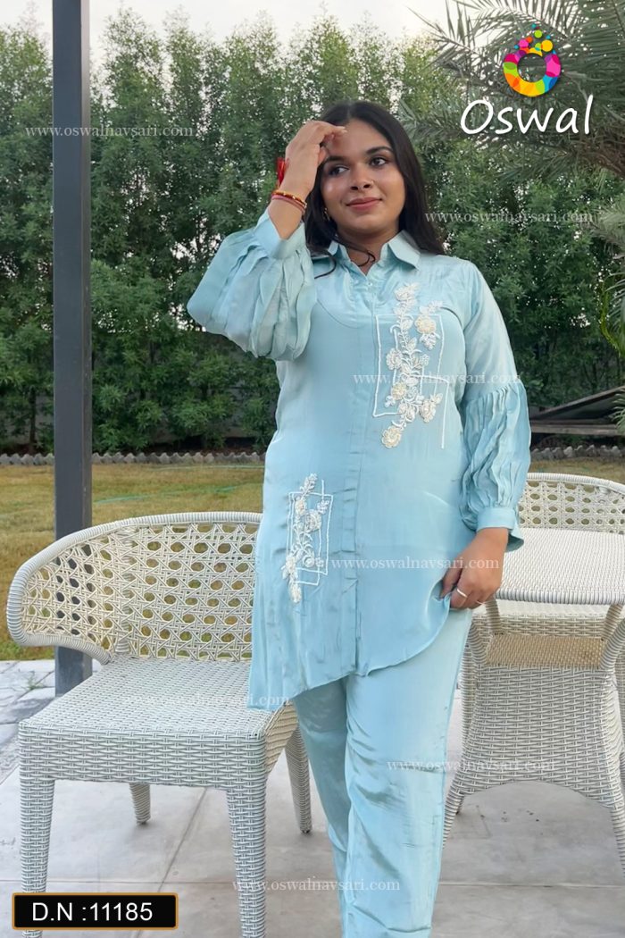 D.N.: 11185 Co-ord-sets - Oswal Navsari