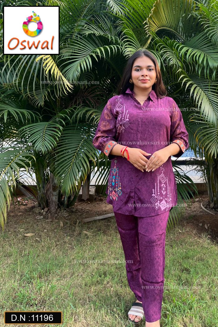 D.N.: 11196 Co-ord-sets - Oswal Navsari