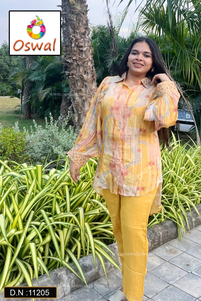D.N.: 11205 Co-ord-sets - Oswal Navsari view 2