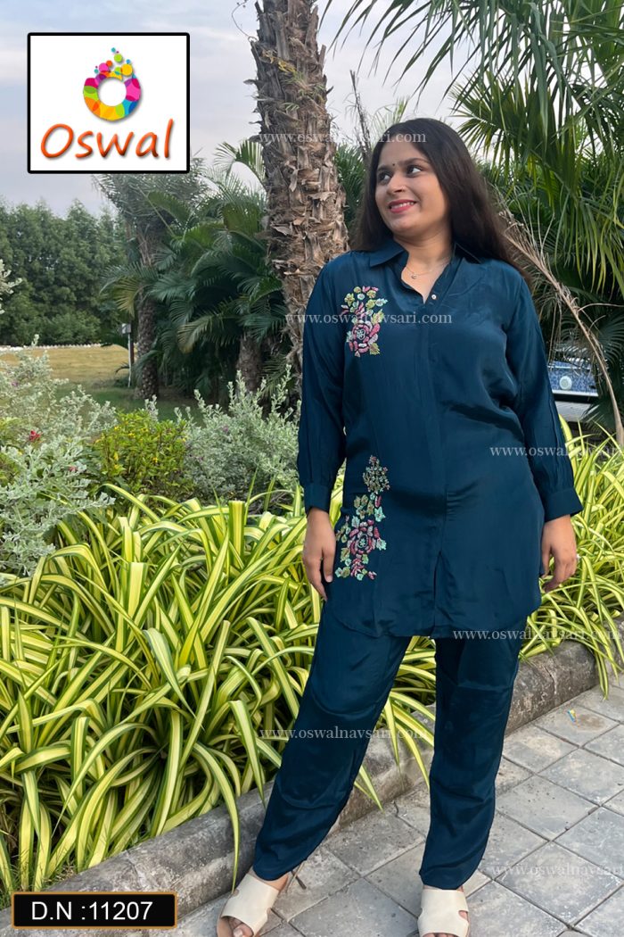 D.N. : 11207 Co-ord-sets - Oswal Navsari