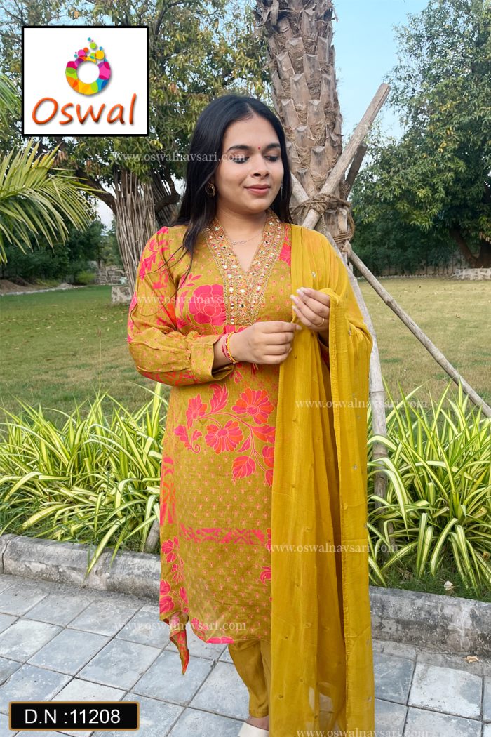 D.N.: 11208 Co-ord-sets - Oswal Navsari view 2