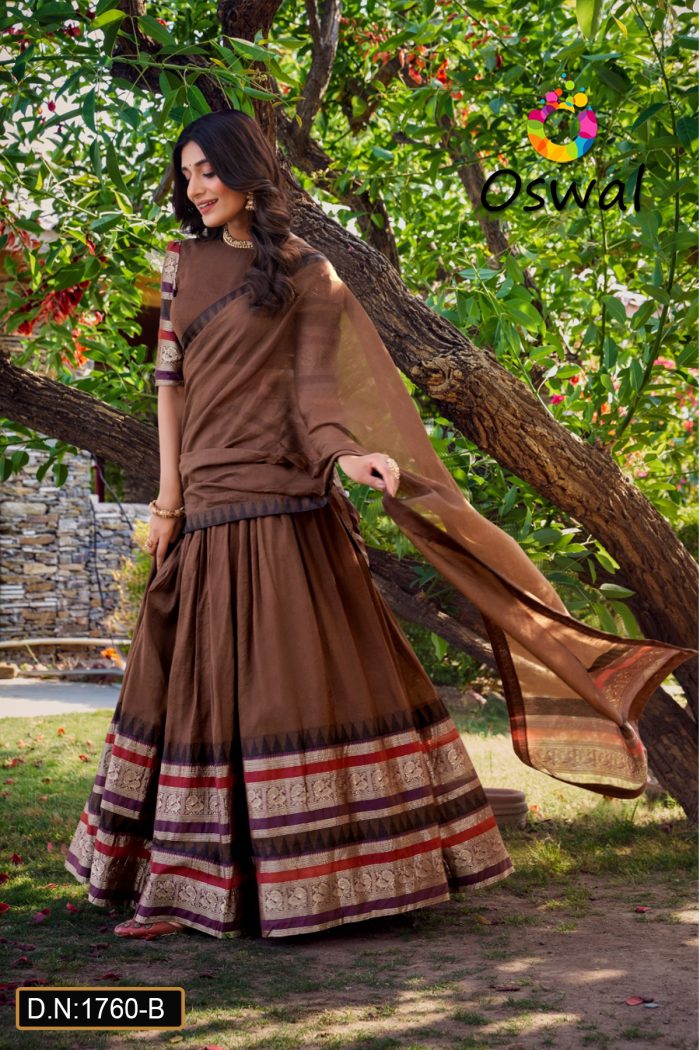 1760-B1.jpg D.N. : 1760-B Crop Top - Oswal Navsari