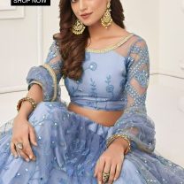 D.N. : 3350 Wedding Chaniya Choli - Oswal Navsari view 2