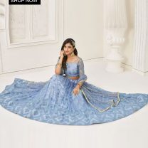 D.N. : 3350 Wedding Chaniya Choli - Oswal Navsari view 3