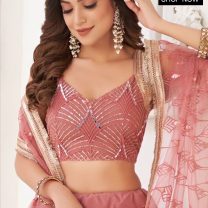 D.N. : 3354 Wedding Chaniya Choli - Oswal Navsari view 2