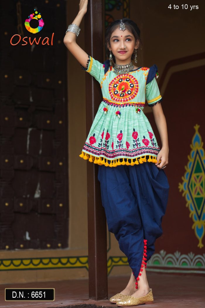 D.N : 6651 Kids Wear - Oswal Navsari