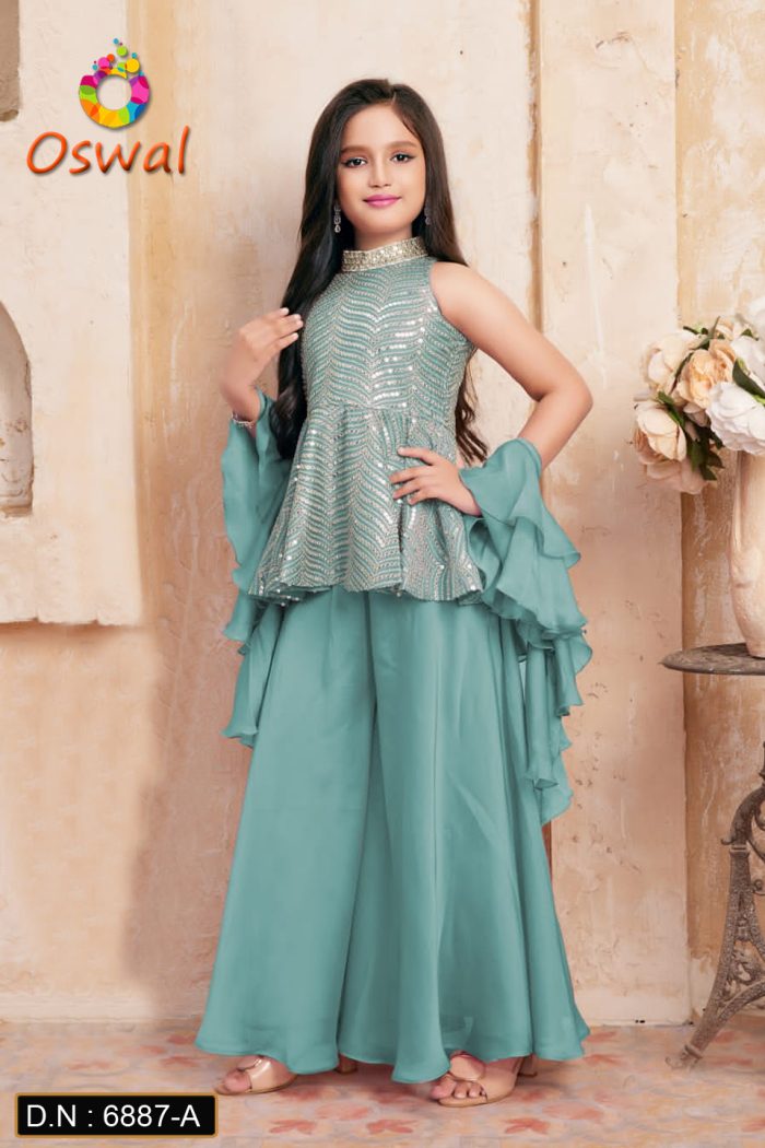 D.N.: 6887-A Kids Wear - Oswal Navsari