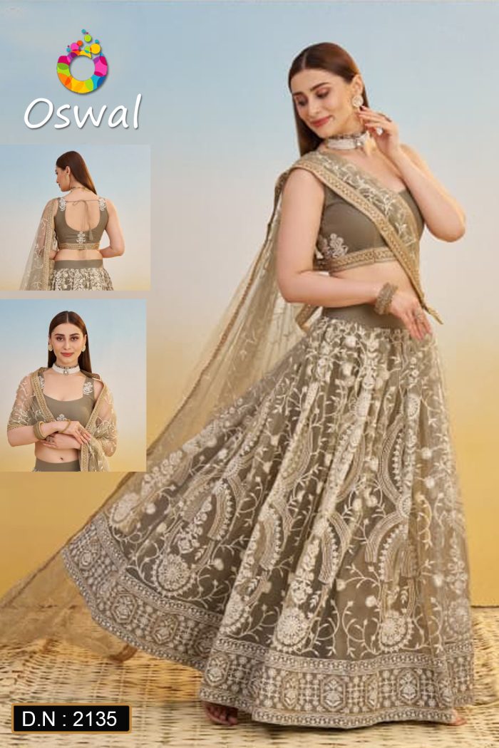 D.N. : 2135 Wedding Chaniya Choli - Oswal Navsari