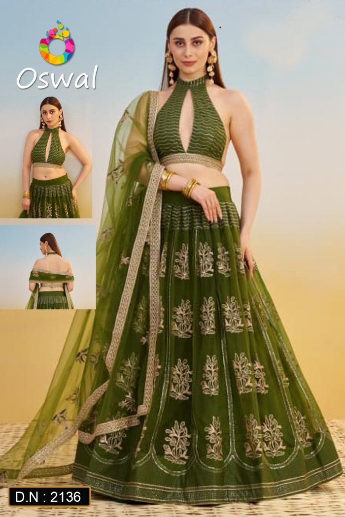 D.N. : 2136 Wedding Chaniya Choli - Oswal Navsari