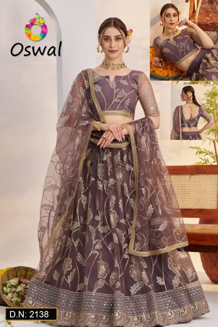 D.N. : 2138 Wedding Chaniya Choli - Oswal Navsari
