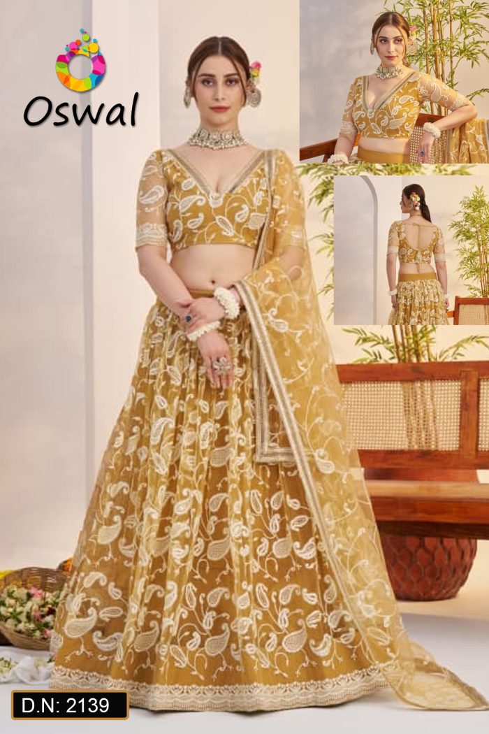 D.N. : 2139 Wedding Chaniya Choli - Oswal Navsari