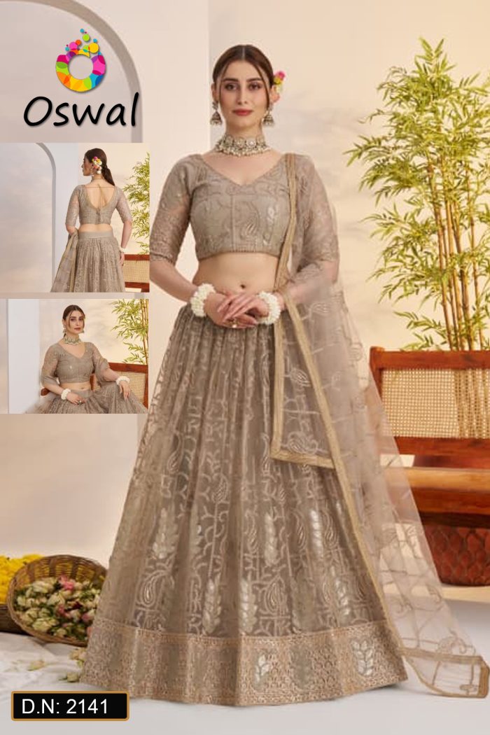 D.N. : 2141 Wedding Chaniya Choli - Oswal Navsari
