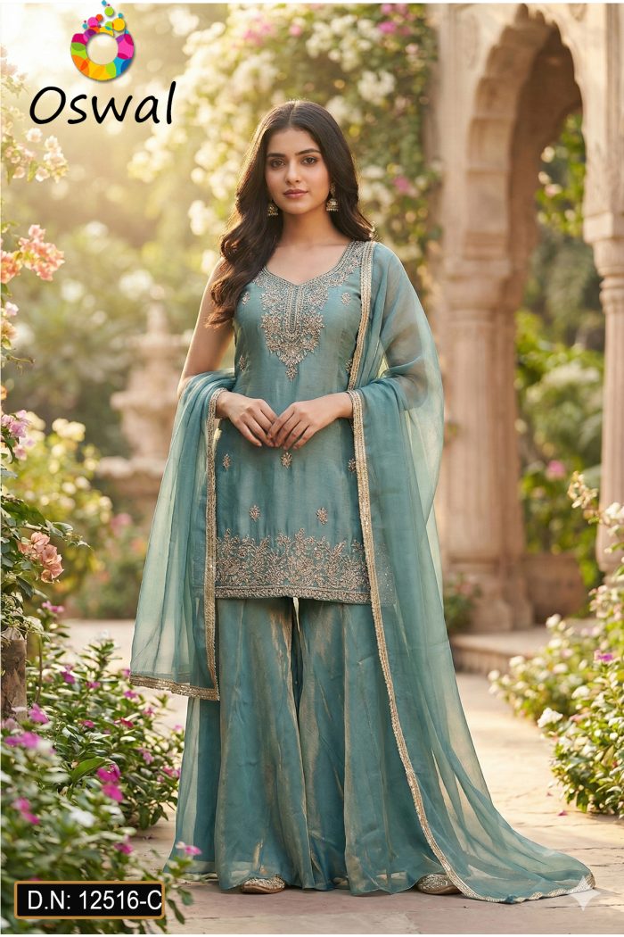 D.N. : 12516-C Plazo - Gharara - Oswal Navsari