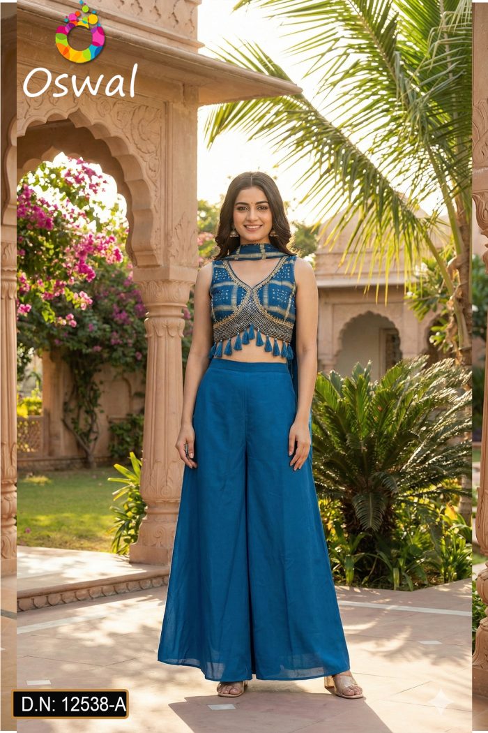 D.N. : 12538-A Crop Top - Oswal Navsari