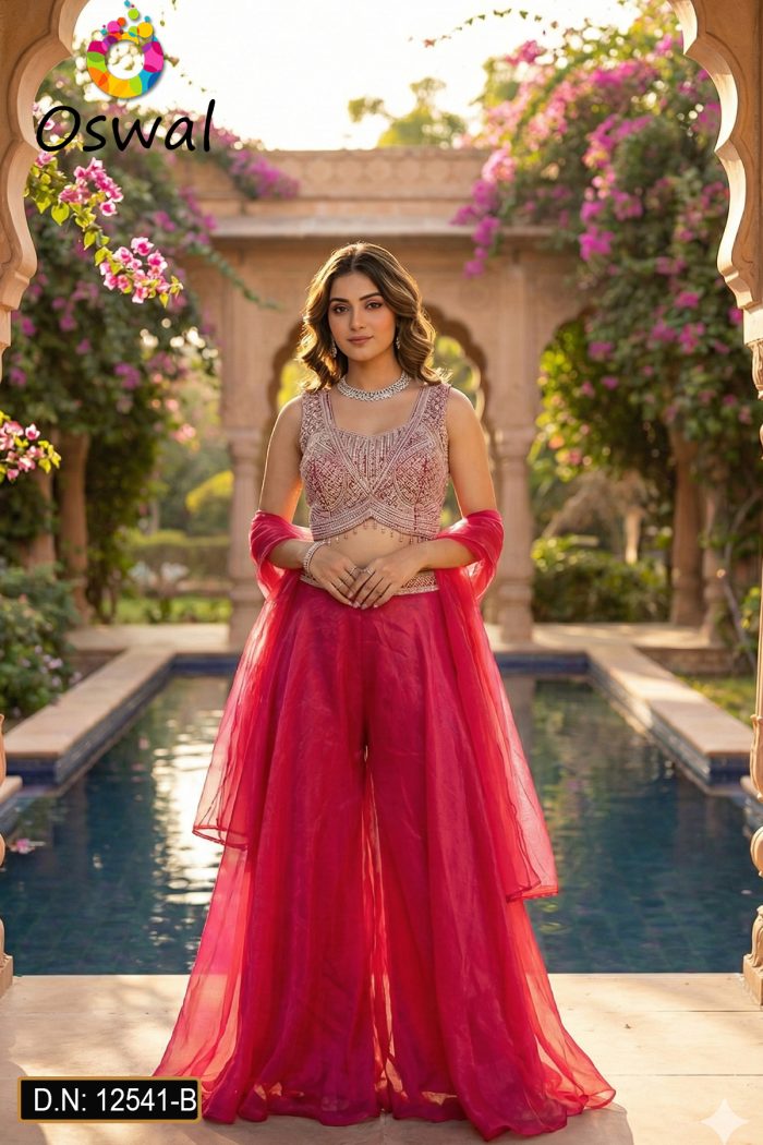 D.N. : 12541-B Crop Top - Oswal Navsari