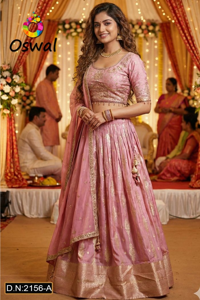 D.N. : 2156-A Wedding Chaniya Choli - Oswal Navsari