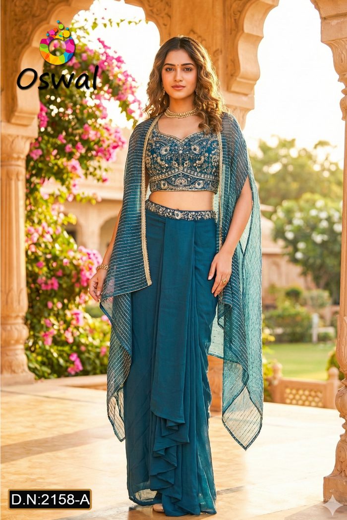 D.N. : 2158-A Crop Top - Oswal Navsari