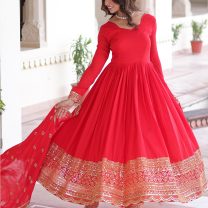 D.N. : 12814 Anarkali, Gown, Patiyala And Chudidar Dresses - Oswal Navsari view 3