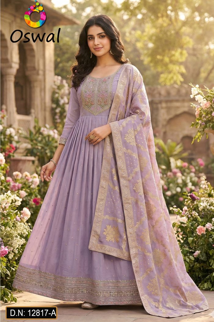 D.N. : 12817 Anarkali, Gown, Patiyala And Chudidar Dresses - Oswal Navsari