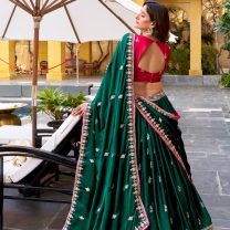D.N : 2236 Wedding Chaniya Choli - Oswal Navsari view 3