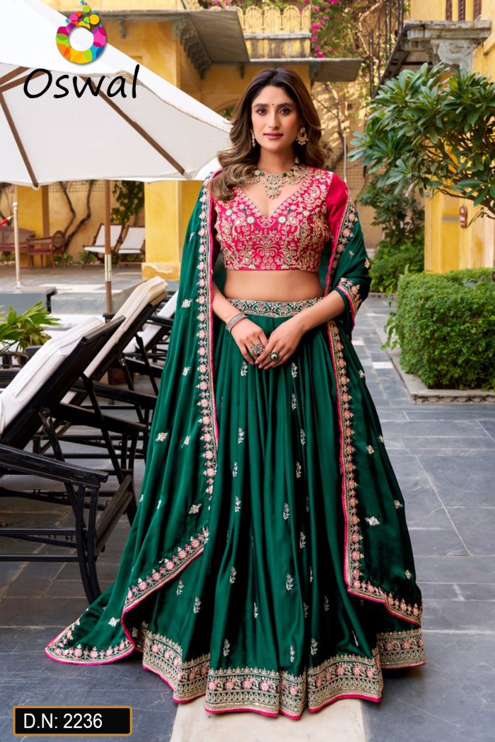 D.N : 2236 Wedding Chaniya Choli - Oswal Navsari