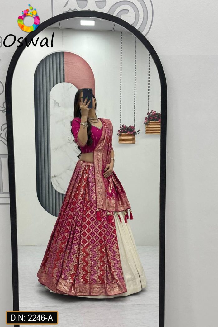 D.N. : 2246-A Wedding Chaniya Choli - Oswal Navsari