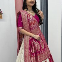D.N. : 2246-A Wedding Chaniya Choli - Oswal Navsari view 2