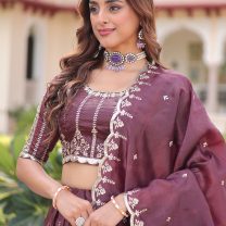 D.N. : 2247-A Wedding Chaniya Choli - Oswal Navsari view 2
