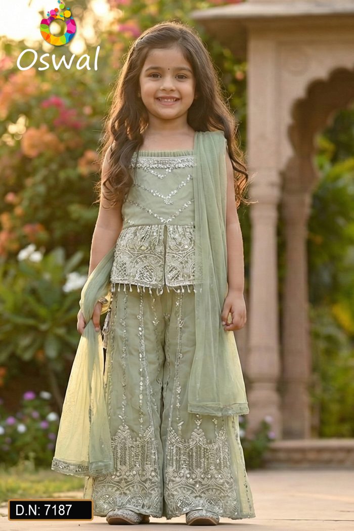 D.N. : 7187 Kids Wear - Oswal Navsari