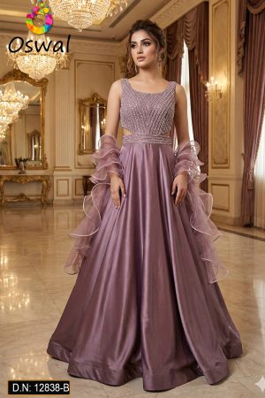 D.N. : 12838-B Gown - Oswal Navsari