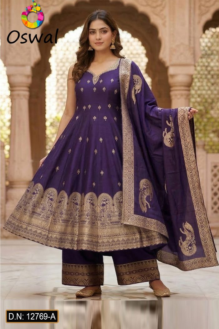 D.N. : 12769-A Anarkali, Gown, Patiyala And Chudidar Dresses - Oswal Navsari
