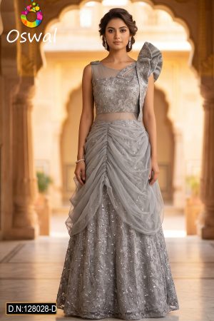 D.N. : 128028-D Gown - Oswal Navsari