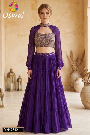 D.N. : 2512 Wedding Chaniya Choli - Oswal Navsari