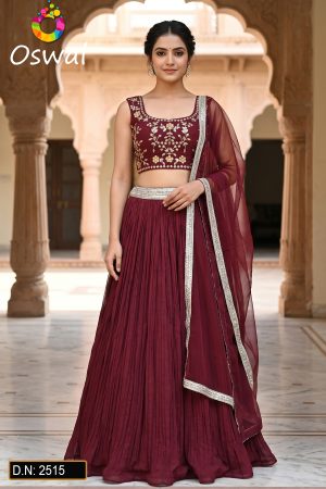 D.N. : 2515 Wedding Chaniya Choli - Oswal Navsari