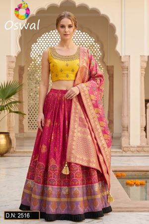 D.N. : 2516 Wedding Chaniya Choli - Oswal Navsari