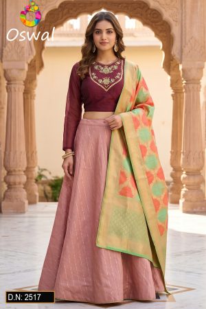 D.N. : 2517 Wedding Chaniya Choli - Oswal Navsari