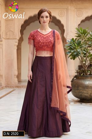 D.N. : 2520-A Wedding Chaniya Choli - Oswal Navsari