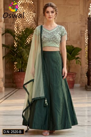D.N. : 2520-B Wedding Chaniya Choli - Oswal Navsari