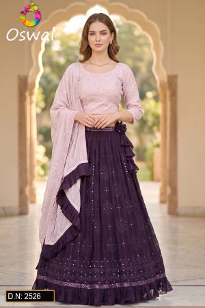 D.N. : 2526 Wedding Chaniya Choli - Oswal Navsari