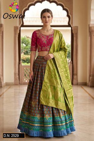 D.N. : 2529 Wedding Chaniya Choli - Oswal Navsari