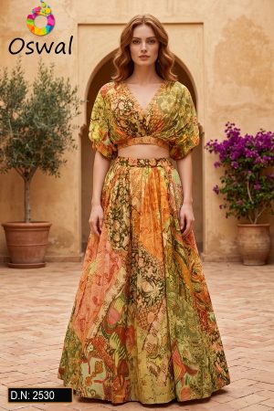 D.N. : 2530 Wedding Chaniya Choli - Oswal Navsari