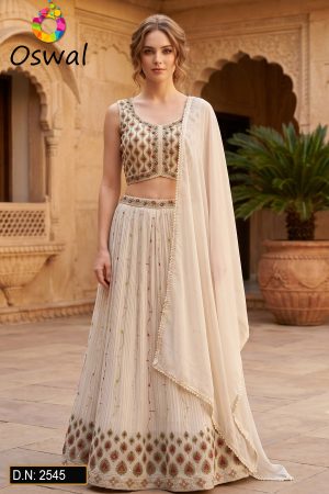 D.N. : 2545 Wedding Chaniya Choli - Oswal Navsari