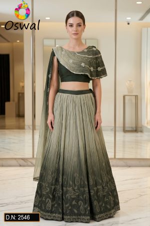 D.N. : 2546-A Wedding Chaniya Choli - Oswal Navsari