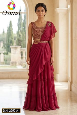 D.N. : 2550-A Wedding Chaniya Choli - Oswal Navsari
