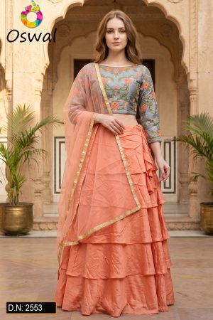 D.N. : 2553 Wedding Chaniya Choli - Oswal Navsari