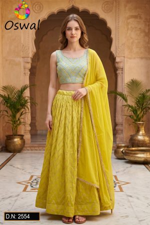 D.N. : 2554 Wedding Chaniya Choli - Oswal Navsari