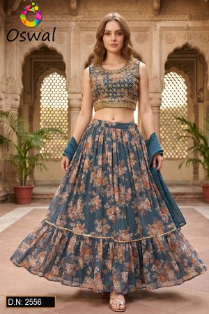 D.N. : 2556 Wedding Chaniya Choli - Oswal Navsari
