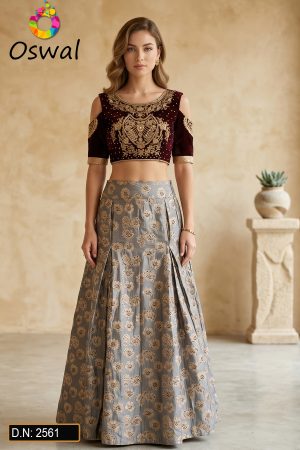 D.N. : 2561 Wedding Chaniya Choli - Oswal Navsari