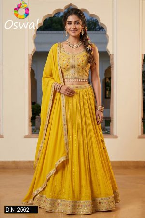 D.N. : 2562 Wedding Chaniya Choli - Oswal Navsari